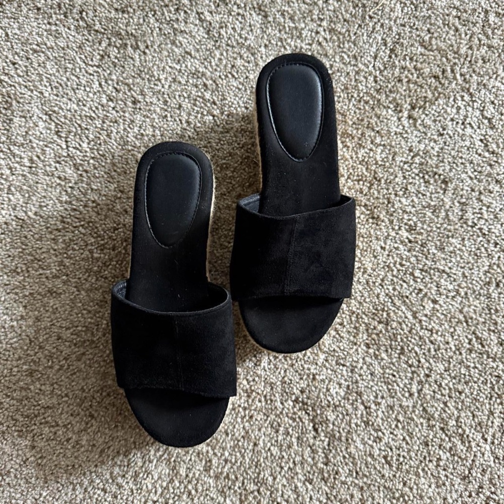 Elegant Black Women's Slide Sandals